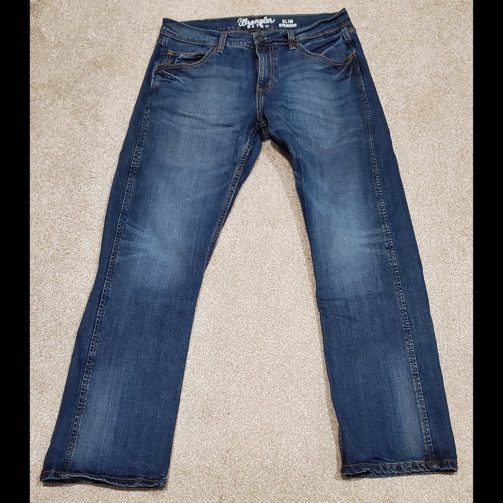 Wrangler Retro Slim Straight Jeans - 32 x 30 - BRAND NEW, UNWORN
